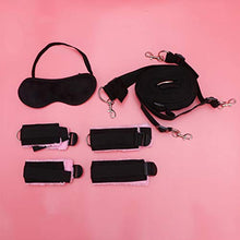 Load image into Gallery viewer, ABOOFAN Restraints Toy Sm Bondage Toys Funny Eye Rope Bondage Bed Straps Set for Lover Couple Partner (Black Pink)
