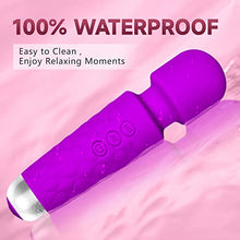 Load image into Gallery viewer, Vibrator, Dildo, Sex Toys, Upgraded 2023 New G-Spot Clit Vibrators, Waterproof Personal Wand Vibrator for Women, Hand-Held 20 Vibration Modes and 8 Speed Intensities Adult Female Sex Toys, Purple
