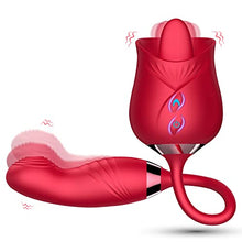 Load image into Gallery viewer, Sex Toy Vibrator for Woman, Clitoral Stimulator Thrusting G Spot Dildo Vibrator with 10 Modes, Rose Adult Sex Toys Game, Clitoris Nipple Licker Stimulator Massager for Female Man Couple
