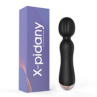 X-pidany Personal Wand Massager - Rechargeable - Quiet - Waterproof - 10 Vibration Modes - Men & Women - Personal Full Body Massager for Neck Shoulder Back Body Relieves Muscle Tension