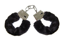 Furry Novelty Handcuffs (Black)