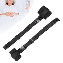 Load image into Gallery viewer, Control Limb Holders, One Pair Black Bed Restraints Straps Breathable Reusable Spongy Fabric for Hands for Foots
