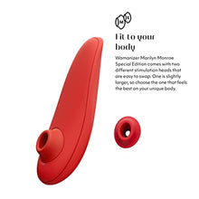 Load image into Gallery viewer, Womanizer x Marilyn Monroe Special Edition Pleasure Air Toy, Clitoral Suction Vibrator, Clitoral Stimulator, Clit Sucking Toy, Waterproof, Rechargeable - Vivid Red?
