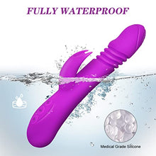 Load image into Gallery viewer, G Spot Rabbit Vibrator with Heating Function, Rose Sex Toys for Clitoris G-spot Stimulation,Waterproof Dildo Vibrator with 9 Powerful Vibrations Dual Motor Stimulator for Women or Couple Fun
