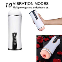 Load image into Gallery viewer, 3D Realistic USB Cable Rechargeable Training Masturbator Toys Men Quiet Auto Charging Masturbation Waterproof Automatic Male Silicone Electric Vagina Textured Stroker Oral
