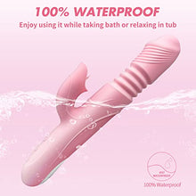 Load image into Gallery viewer, HUIKDY Thrusting Dildo Rabbit Vibrator for Women, Vibrator Adult Sensory Toys G Spot Sex Toy with 3 Telescopic &amp; 10 Vibration Modes, Adult Sex Toys with Quiet Dual Motors for Couples or Solo Sex
