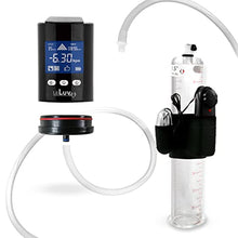 Load image into Gallery viewer, LeLuv Black iPump Smart LCD Head with Adapter Penis Pump 9 x 1.50 inch Cylinder with Vibrating Attachement
