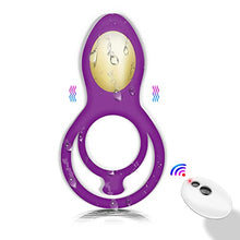 Load image into Gallery viewer, 3 in 1 and 10 Modes Vibrator for Couple, Extension Time Vibrating Cock Ring, Men&#39;s Penis Rings Vibrators, Perineum Vibrator, G spot, Clitorals Stimulator for Women, Adult Sex Toys (Purple)
