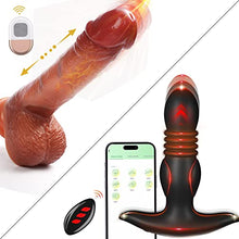 Load image into Gallery viewer, Thrusting Vibrating Dildo, Thrusting Vibrating Anal Butt Plug App/Remote Conrtol
