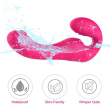 Load image into Gallery viewer, G Spot Clitoral Vibrator for Women and Lesbian-Remote Control Double Ended Strapless Dildo with 10 Flapping&amp;Vibrating Modes ,Waterproof Clitoral Stimulator Versatile Adult Sex Toy
