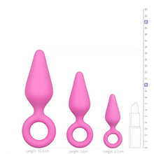 Load image into Gallery viewer, EasyToys Anal Collection - Buttplug Set - 3 Pieces - Pink Anal Toys-Butt Plug for Men and Women
