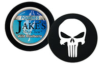 DC Crafts Nation Skin Can Cover Skull with 1 Can Jake's Mint Chew Wild Blueberry Pouches