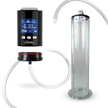 Load image into Gallery viewer, LeLuv Black iPump Smart LCD Head with Adapter Penis Pump 9&quot; Length x 2.00&quot; Diameter Wide Flange Cylinder
