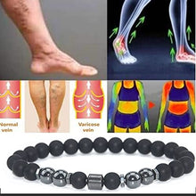 Load image into Gallery viewer, INENIMARTJ 2Pcs Anti-Swelling Black Obsidian Anklet Adjustable Hematite Ankle Bracelet for Women Men,Anti-Anxiety Yoga Beads Bracelet. (C)
