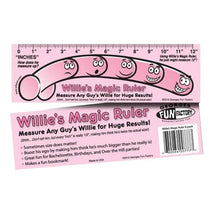 Load image into Gallery viewer, Bachelorette Party Favors Willie&#39;s Magic Ruler
