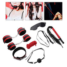 Load image into Gallery viewer, 7pcs Lingerie Universal Cuffs Cosplay Funny Restraints Riding Strap Detachable Bondage Paddle Cuff Flirting Safe Novelty Red Fetish Adult Hand Accessory Sm Life Role
