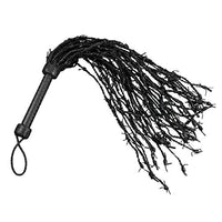 Genuine Real Leather Flogger, Barb Wire Cat of Nine Tails, Bull Whip, Leather Ass Whip, Premium Quality Braided, 30