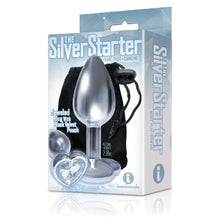 Load image into Gallery viewer, Sexy, Kinky Gift Set Bundle of Blackout 13 Inch Realistic Cock Dildo Brown and Icon Brands The Silver Starter, Bejeweled Heart Stainless Steel Plug, Diamond
