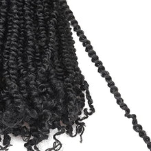 Load image into Gallery viewer, Tiana Passion Twist Hair 6 Inch - 1 Pack 1B Natural Black Short Bob Hairstyle Crochet Braids, Handmade Pre-Twisted Pre-looped Synthetic Braiding Hair Extensions (6&quot; 1B, 1P)
