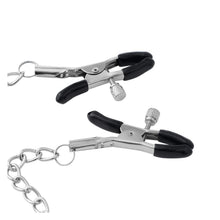 Load image into Gallery viewer, Nipple Clamps with Chain - Adjustable Non Piercing Nipple Clamps with Letter Chain, Female Sex Pleasure Devices, Suitable for Ladies Own Use and Flirting with Couples (A)
