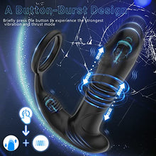 Load image into Gallery viewer, App Anal Vibrators Large with Shock Function Prostate Vibrator with 6 Telescopy Modes 9 Vibration Modes Sex Toys Stimulator Anal Plug with Vibrations Penis Ring Analusimulation Dildo for Men Women
