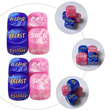 Load image into Gallery viewer, TOYANDONA 16pcs Sided Role Position Home Playthings Honeymoon Pink Couple Appeal with Adults Supplies Blue Drinking Instructions Love Sides Games Couples- Sided Sexual Adult
