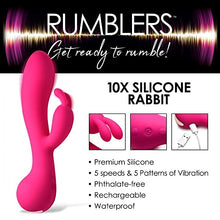 Load image into Gallery viewer, Sam&#39;s Secret Euphoria Rumblers! 10X Rabbit Silicone Vibrator/Sex Pleasure Vibrator/Women&#39;s Pleasure Sex Toy
