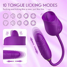 Load image into Gallery viewer, Rose Sex Toy Vibrator Sex Toys for Womans Handheld Waterproof Quiet Rechargeable Personal Massager for Women (Purple)
