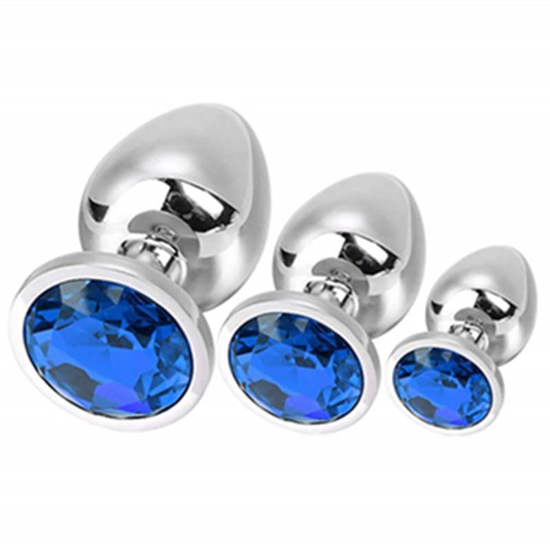 3 PCS Blue Anal Sex Plugs ahjtjkt