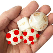 Load image into Gallery viewer, Holibanna Polyhedral Dice Swirls Dice Marble Dice 12 Positions Craps Pipe for Couples Lover
