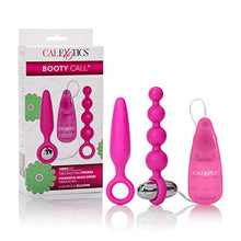 Load image into Gallery viewer, CalExotics Booty Call Vibro Kit - Vibrating Bullet Anal Pleasure Beads - Vibe Egg Anal Probe Adult Sex Toy - Pink
