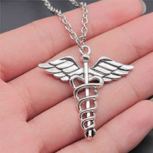 Load image into Gallery viewer, TARAKI Caduceus Necklace, Medical Symbol necklace Caduceus Medical Jewelry-Medical Gift for Doctor
