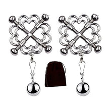 Load image into Gallery viewer, Nipple Clamps, Nipple Clip, Non Piercing Metal Stimulator Nipple Clips, Adjustable Weight Metal Nipple Clamps for Women, Female Sex Pleasure Devices Womens Toys (A)
