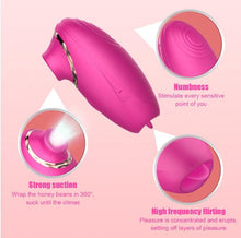 Load image into Gallery viewer, Powerful Sucking Vibrator Nipple Clit Sucker Clitoris Stimulator G-Spot 3 Speeds Sucker Vibrator for Women Sex Toys for Adult (Pink)
