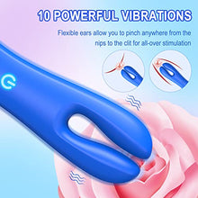 Load image into Gallery viewer, Mini Bullet Vibrator for Women - Quiet Small Clit Vibrator with 10 Powerful Vibrations, Discreet Full Silicone Vibrator for Nipple Clitoris Stimulation, Waterproof Adult Sex Toys for Couples Pleasure
