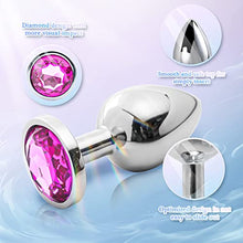 Load image into Gallery viewer, Anal Plug Adult Sex Toy,Jeweled Anal Toys Adult Sex Toys Games Butt Plug,Personal Anal Plug Sex Toy for Adult Women,Men and Couples,Rose Jeweled G Spot Anal Beads Anal Toy
