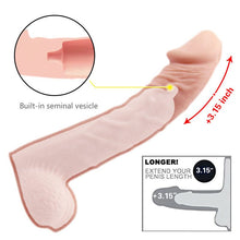 Load image into Gallery viewer, [Waller PAA] Cock Sleeve Penis Girth Extension Extender Realistic Enlarger Sex Toys Men 1.0 Count
