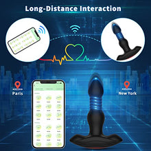 Load image into Gallery viewer, APP Control Prostate Massager Anal Vibrator with 9 Vibration Modes 3 Thrusting Speed, Adorime Butt Stimulator Plug for Male and Women Advanced Players Adult Sex Toy
