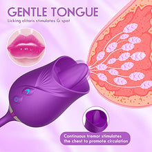 Load image into Gallery viewer, Rose Sex Toy Vibrator Sex Toys for Womans Handheld Waterproof Quiet Rechargeable Personal Massager for Women (Purple)
