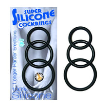 Load image into Gallery viewer, Nasstoys Super Silicone Cock Rings, Black
