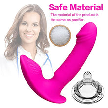 Load image into Gallery viewer, ERUN Silicone Vibrating Anal Beads Butt Plug Wearable Vibrator Mimic Finger Sam Quiet Panty Vibrator 10 Vibration G Spot Vibrator, Sex Toys for Adult Women (Pink)
