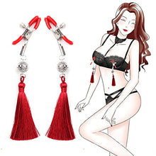 Load image into Gallery viewer, Worker Ant X 2 Pcs Adjustable Nipple Clamps with 2 pcs Chain Breasts Clips
