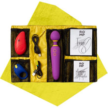 Load image into Gallery viewer, ROMP Pleasure Kit - 3X Vibrator Set for Couples - Clitoral Suction Toy - Wand Massager - Vibrating Cock Ring - Waterproof - Rechargeable
