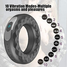 Load image into Gallery viewer, Vibrating Cock Ring, Adult Toys for Couples, Cock Ring, Vibrating Cock Ring for Men Durable Toy Silicone Cock Ring Vibrator Vibrator for Women Adult Sex Cock Ring Vibrating
