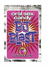 Load image into Gallery viewer, Gift Set of BJ Blast Oral Sex Candy Strawberry and one Screaming O Ultimate Disposable Vibrating Ring
