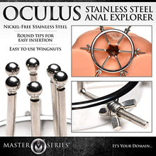 Load image into Gallery viewer, MASTER SERIES Oculus Stainless Steel Anal Explorer for Men, Women, &amp; Couples. Nickle Free Stainless Steel Round Tips for Easy Insertion Anal Explorer, 1 Piece, Silver.
