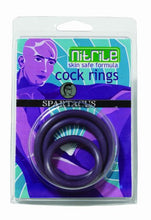 Load image into Gallery viewer, Flexible Nitrile Cock Ring Set 3 Pack Cockring
