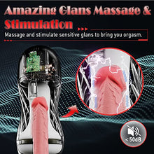 Load image into Gallery viewer, Automatic Sucking Male Masturbator Cup for Beginners, Pocket Pussy with 7 Vibrating Modes &amp; 5 Suctions Penis Stimulation, Electric Blowjob Stroker Realistic Textured Sleeve Adult Oral Sex Toy for Men
