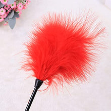 Load image into Gallery viewer, 2pcs Night for Cosplay Toy Lovers Flogger Beat Paddle Party Feather Tickler Whip Red Spanking Fetish Paddles Flirting Tease Pets Silicone Leather Removable Couples Date Toys
