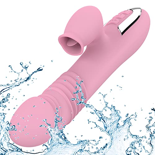 Clitoral G-Spot Rabbit Vibrator Anal Silent Rechargeable Adult Toy for Women Thrusting Vibration Massage Female Stimulator Wireless Sex Toys Clitoris Massager Vibrations Couples